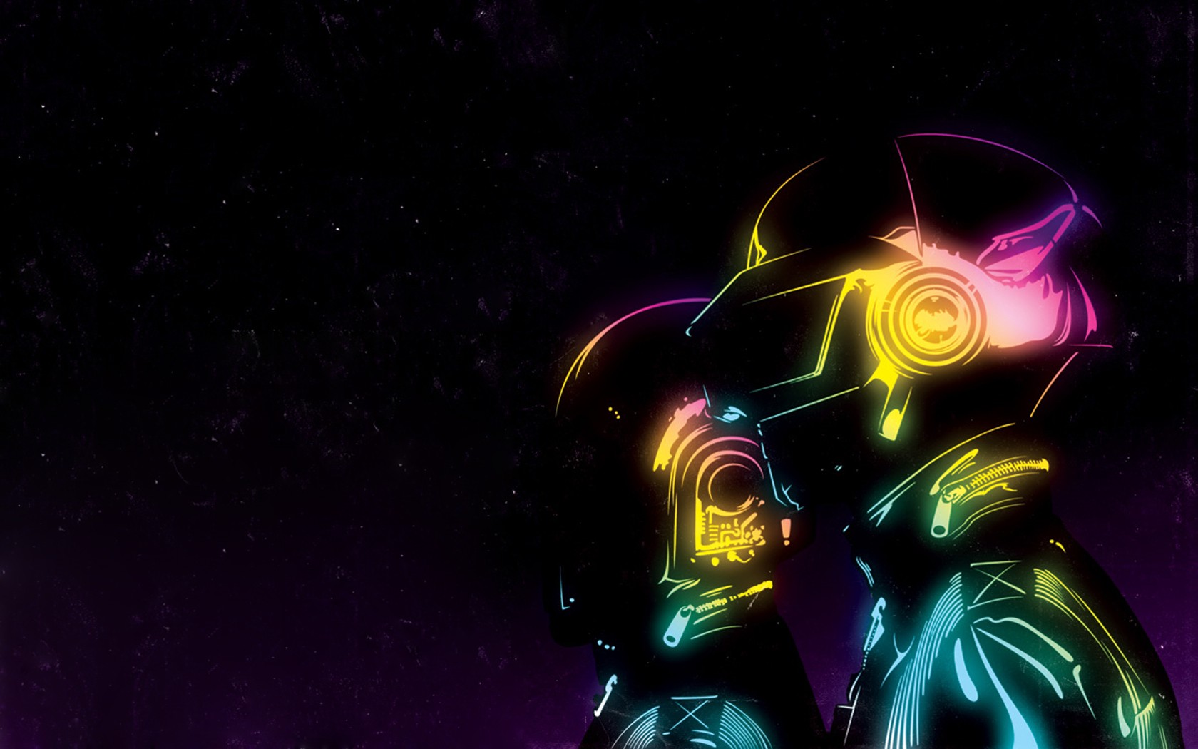 1680x1050 Huge Digital Daft Punk Wallpaper Digitalart.io - Daft Punk Painting