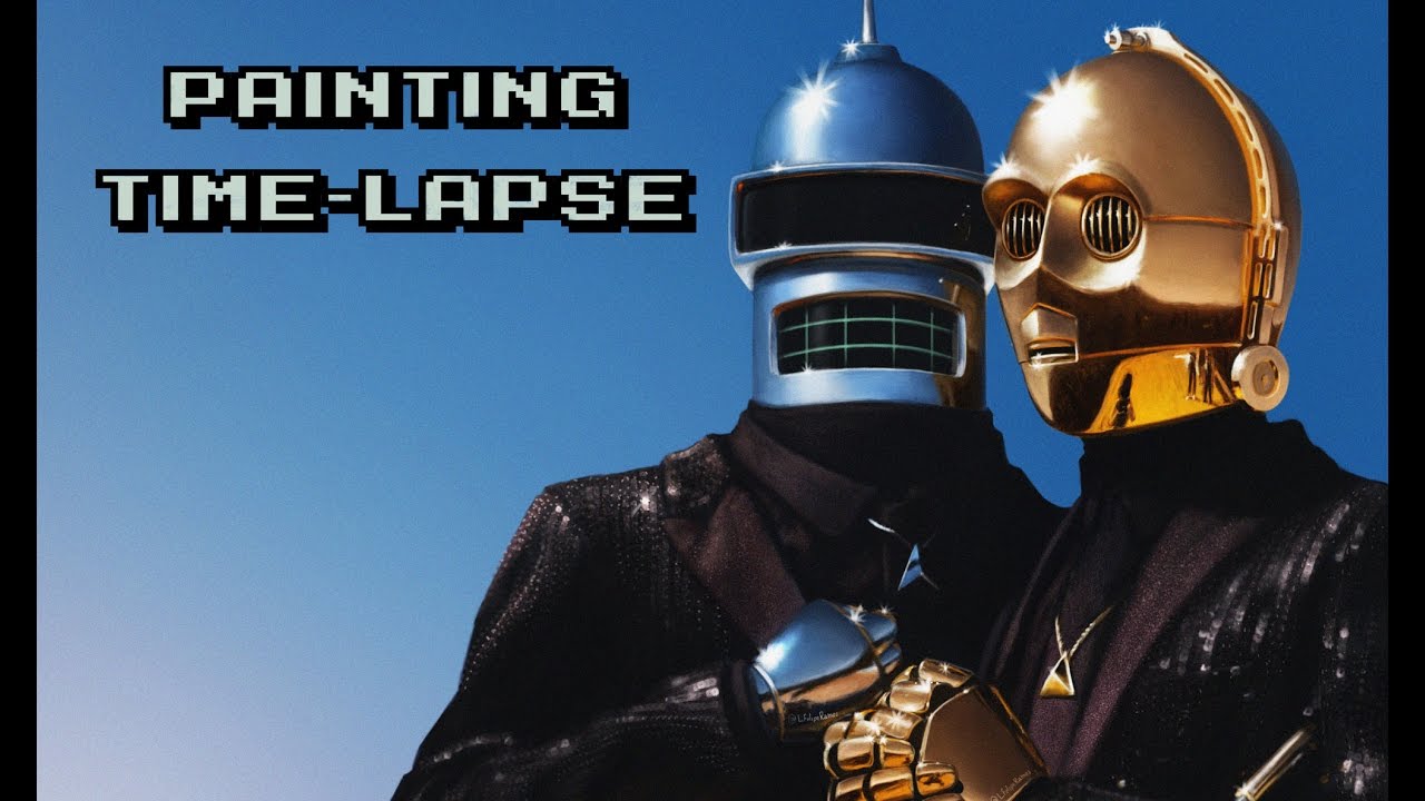 1280x720 Human After All - Daft Punk Painting