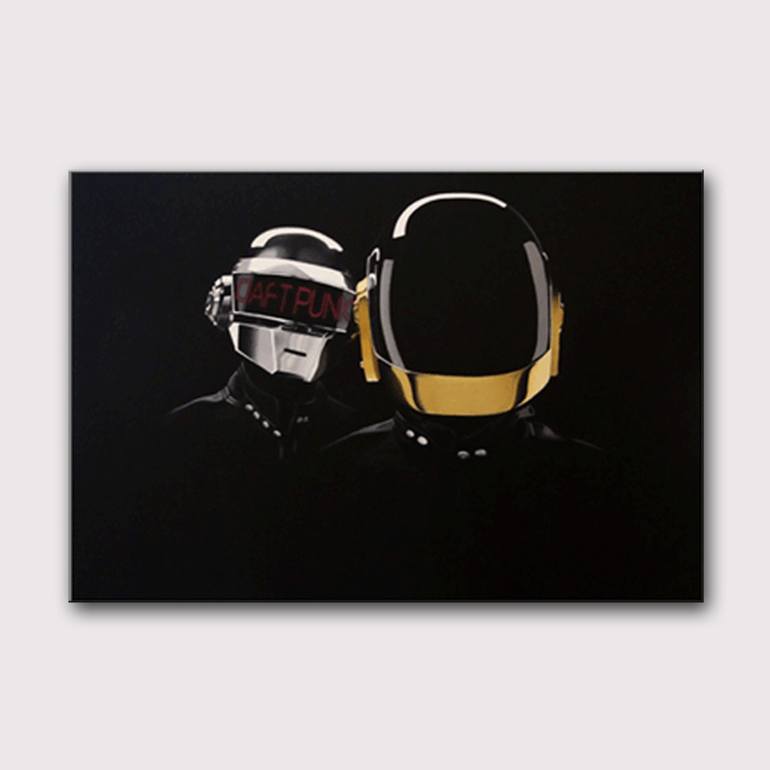 770x770 Saatchi Art Daft Punk Painting By Jessica Delacroix - Daft Punk Painting