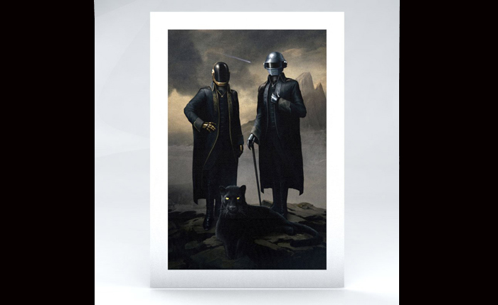 700x430 The Daft Punk Portrait Featured In Weeknd's Video Can Be - Daft Punk Painting