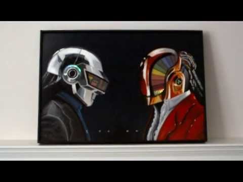 480x360 Daft Punk Led Painting Discovery Era - Daft Punk Painting