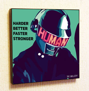 293x300 Daft Punk Painting Decor Print Wall Art Poster Pop Canvas Quotes - Daft Punk Painting