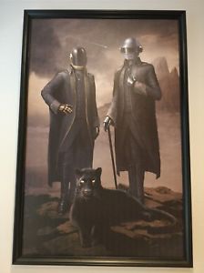 224x300 Daft Punkthe Weeknd Starboy Signed Canvas By Warren Fu (Framed - Daft Punk Portrait Painting