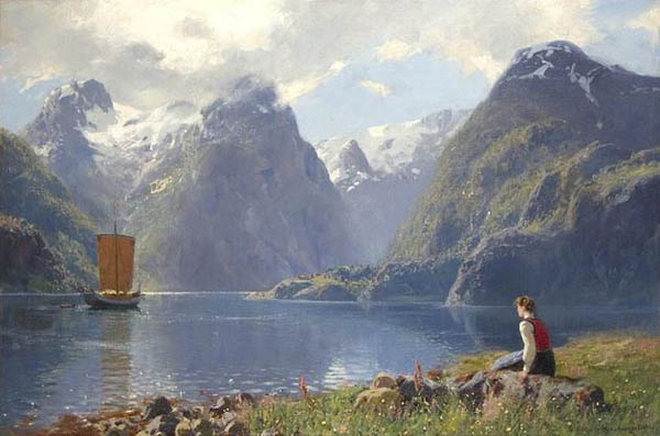 600x397 We Buy And Sell Hans Dahl Paintings - Dahl Painting