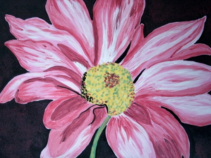 Dahlia Flower Painting at PaintingValley.com | Explore collection of ...