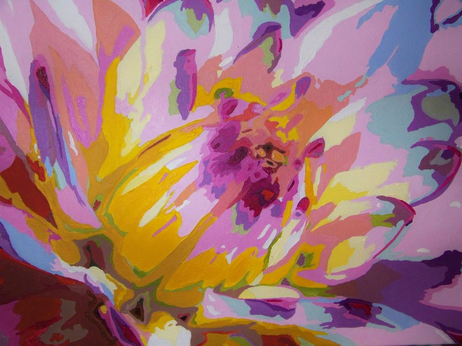 900x675 Dahlia Painting By Kittenkitty - Dahlia Painting