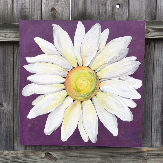 Daisy Flower Painting at PaintingValley.com | Explore collection of ...