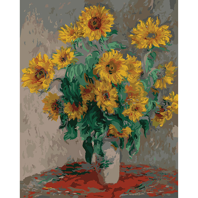 640x640 Daisy Flower' By Van Gogh Wall Decor Pictures For Living Room - Daisy Flower Painting