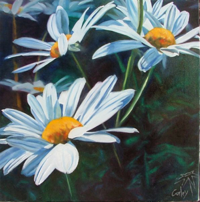 Daisy Oil Painting at PaintingValley.com | Explore collection of Daisy ...