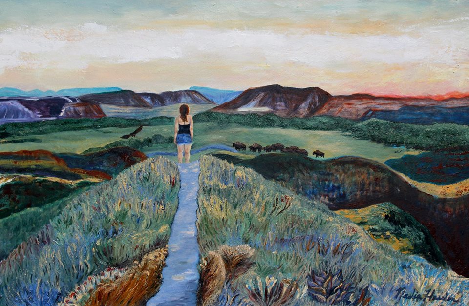 960x627 North Dakota Badlands, Oil On Canvas - Dakota Painting