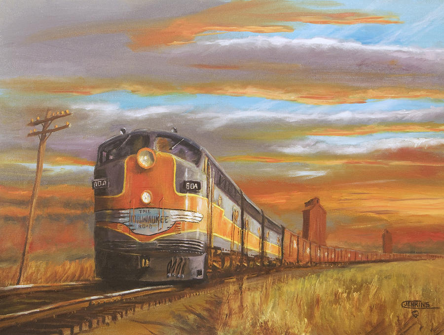 900x678 Wheat .from North Dakota Painting By Christopher Jenkins - Dakota Painting