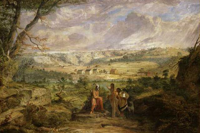 640x425 When The Dakota Moved To Reservations The Treaty Of Mendota - Dakota Painting