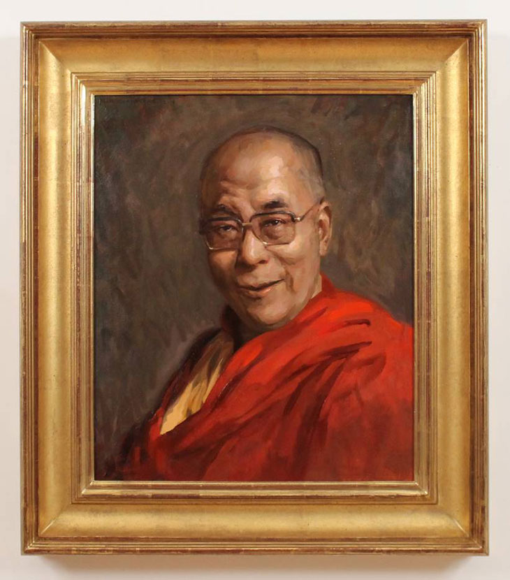 730x830 Hh Dalai Lama - Dalai Lama Painting