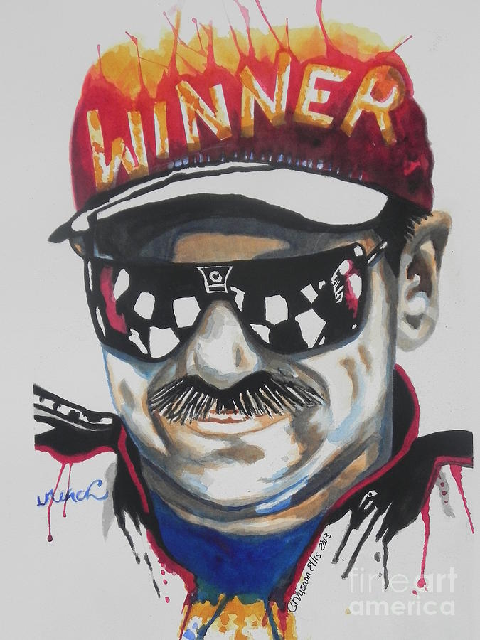 675x900 Dale Earnhardt Sr Painting By Chrisann Ellis - Dale Earnhardt Painting