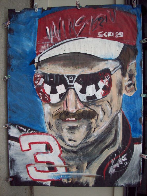 570x760 Huge Painting Dale Earnhardt Nascar - Dale Earnhardt Painting