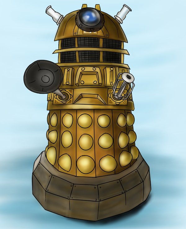 600x738 Chibi Dalek Thay By Jinkies36 - Dalek Painting