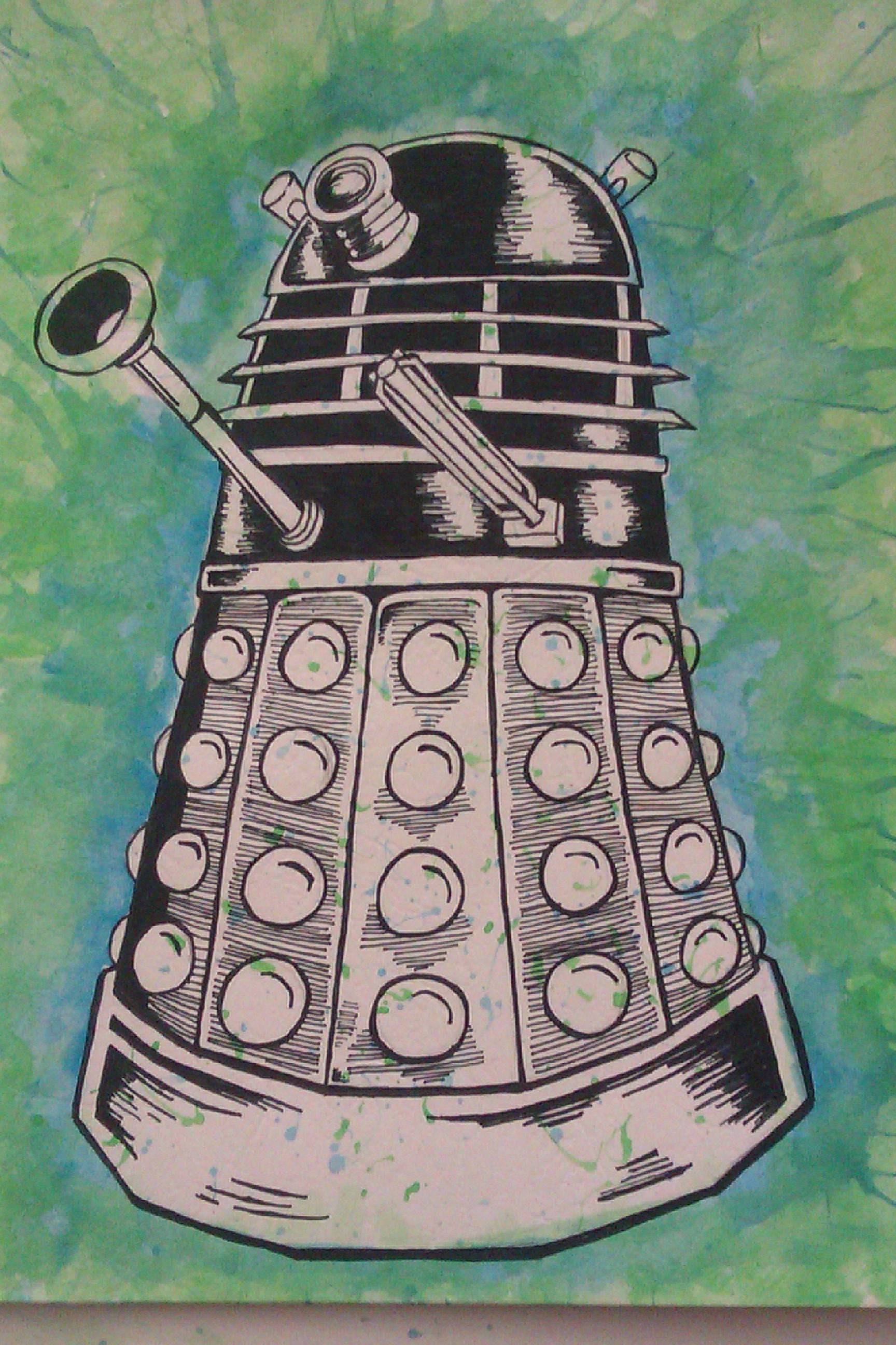 1728x2592 Home Sick Today And Tried Painting A Dalek. Thought I Would Share - Dalek Painting