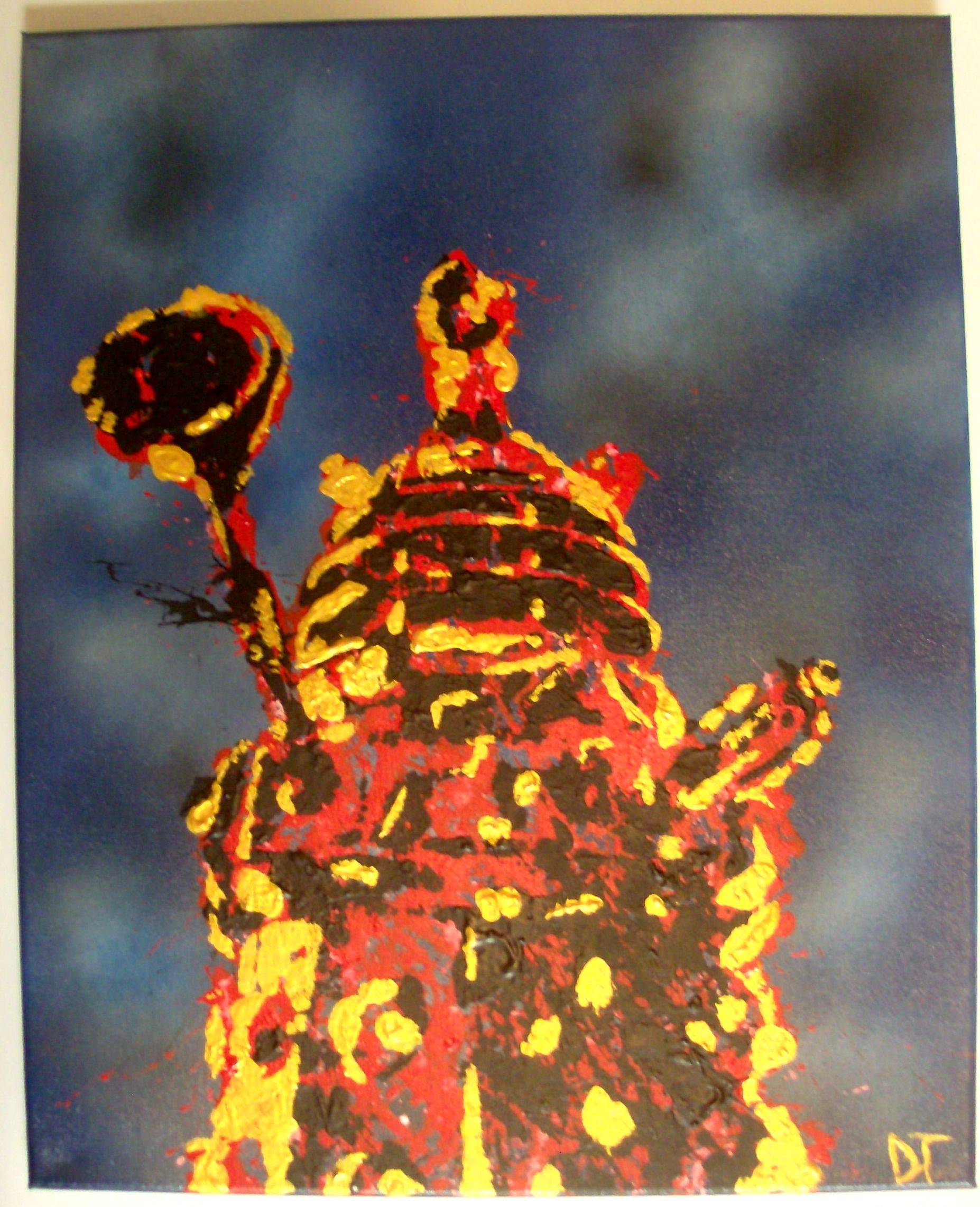 1854x2284 Just Finished Up My Dalek Painting. - Dalek Painting