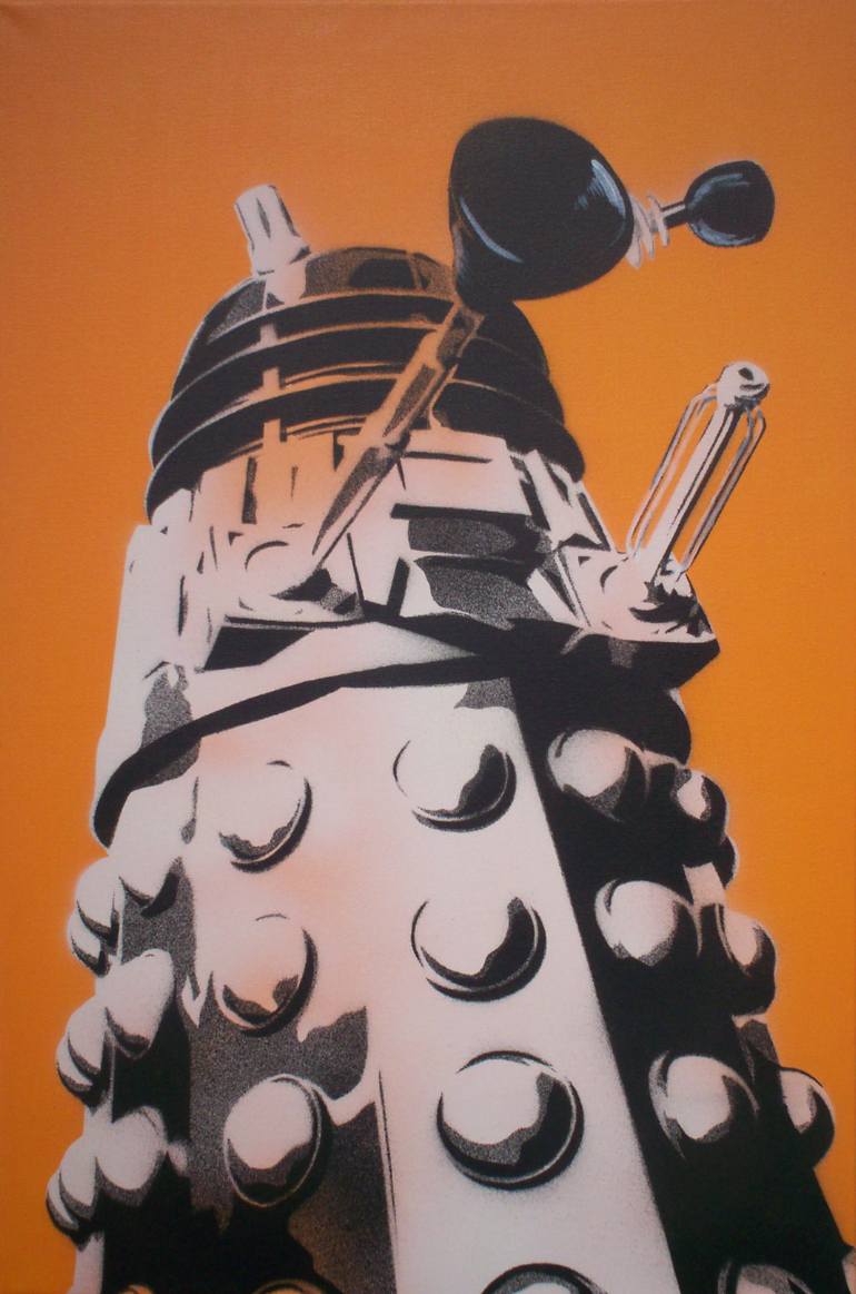 770x1163 Saatchi Art Dalek Painting By Gary Hogben - Dalek Painting