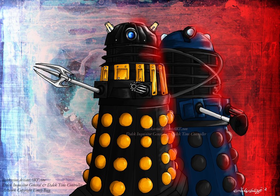 900x630 The Dig And The Dalek Time Controller By Dalekmercy - Dalek Painting