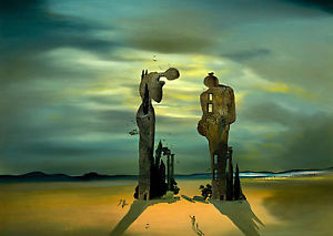 300x213 Framed Print - Dali Desert Painting