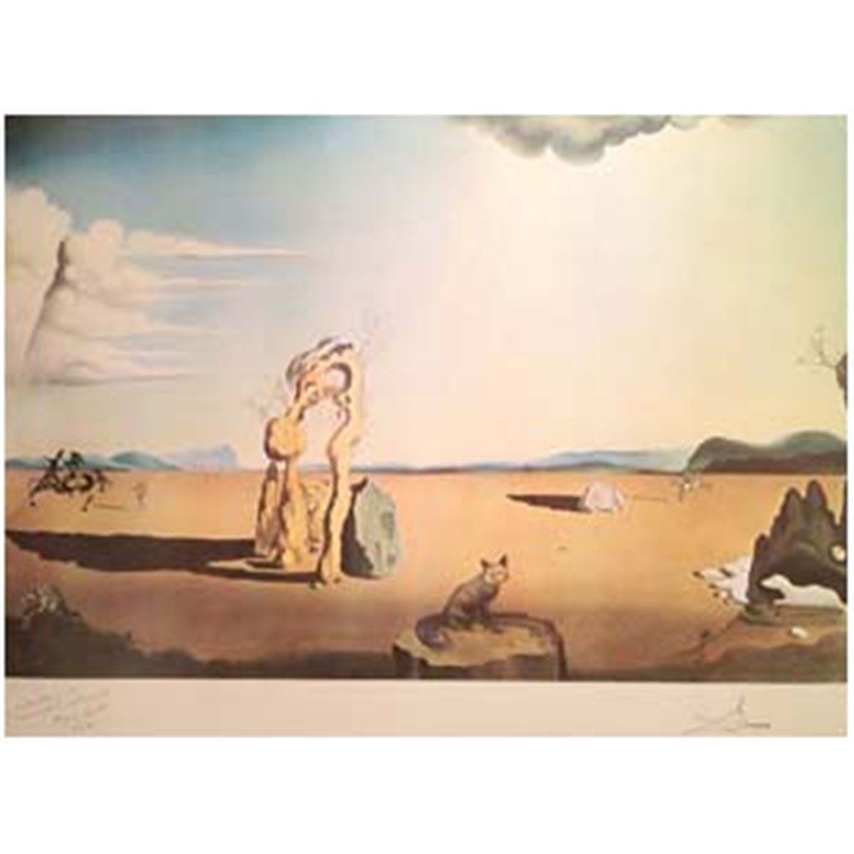 1200x1200 Salvador Dali, Savage Beasts In The Desert Print - Dali Desert Painting