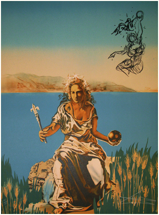 312x420 William Bennett Modern - Dali Gala Painting