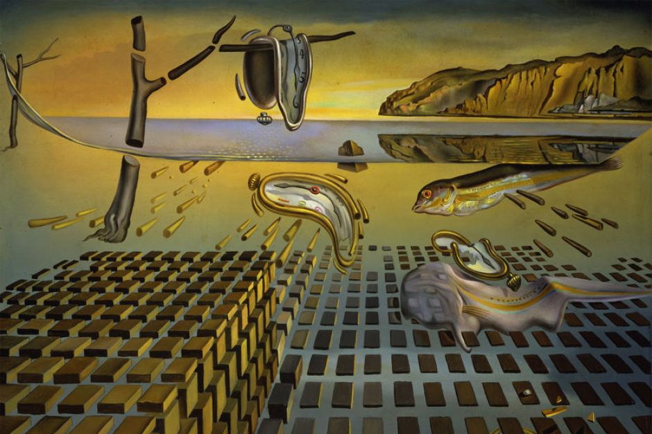 940x627 Dali Painting, Features Clocks Melting - Dali Melting Clock Painting