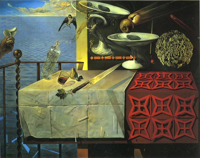 700x553 Living Still Life, 1956 - Dali Painting