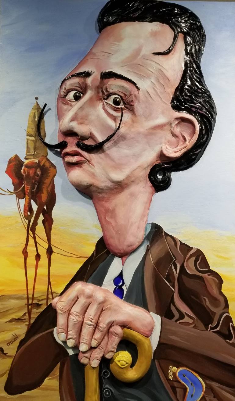770x1315 Saatchi Art Salvador Dali Painting By Brad Dunn - Dali Painting