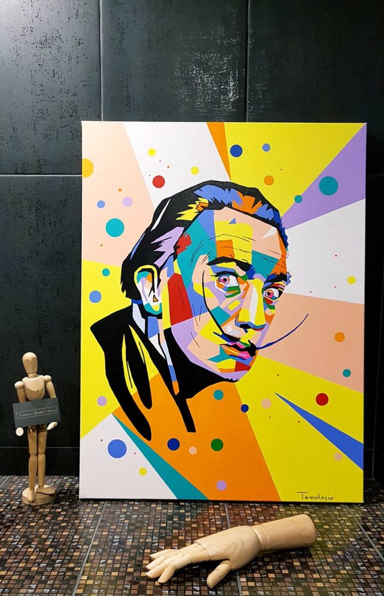 770x1195 Saatchi Art Salvador Dali Painting By Teodosio Sectio Aurea - Dali Painting