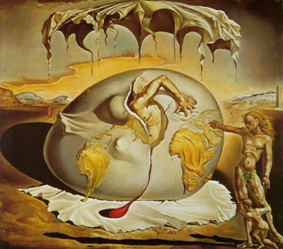 400x352 Salvador Dali Paintings Geopoliticus Child Watching The Birth - Dali Painting
