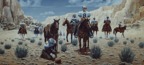 562x254 Dallas Cowboys Looking For Game Art Prints Poster Artwork - Dallas Cowboys Painting