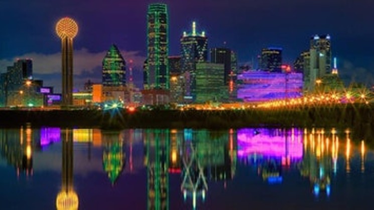 745x420 Dallas Skyline Paint And Sip @ The Reunion Tower Observation Deck - Dallas Skyline Painting