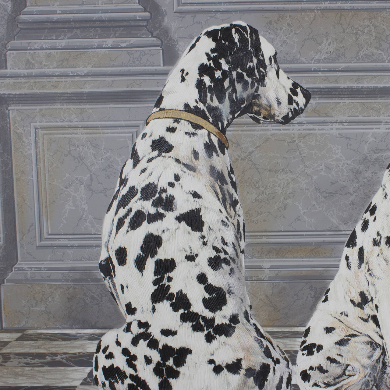 1280x1280 Dalmatian Painting - Dalmatian Painting