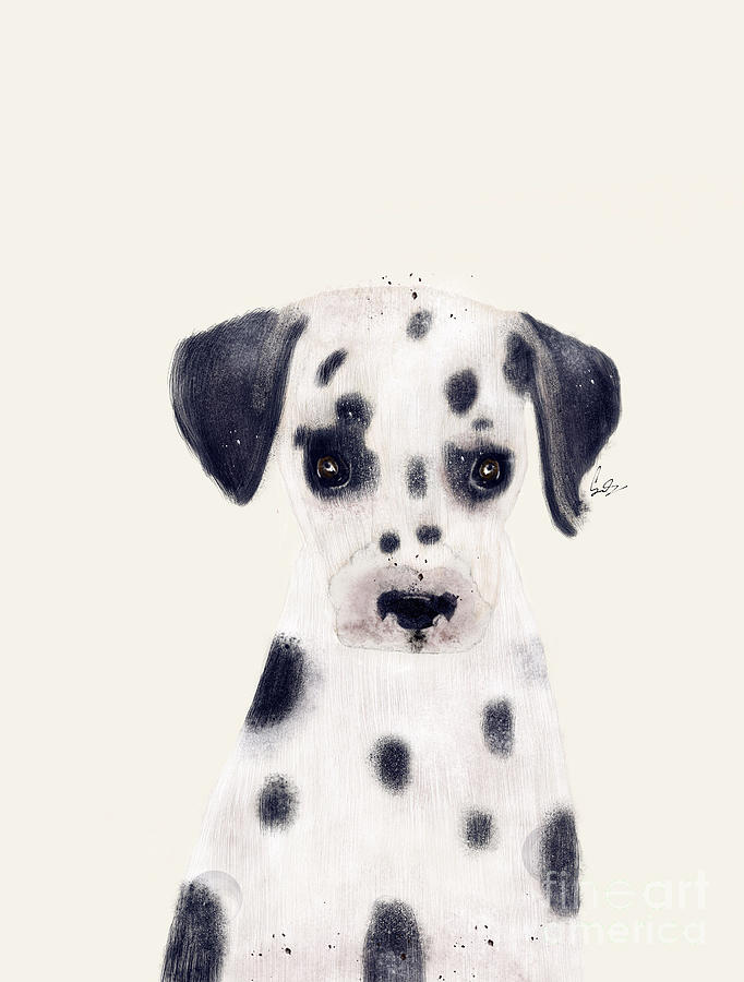 682x900 Little Dalmatian Painting By Bleu Bri - Dalmatian Painting