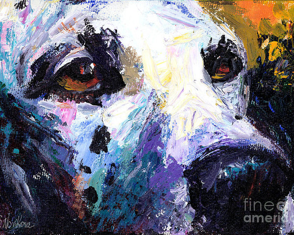 600x480 Dalmatian Dog Painting Poster By Svetlana Novikova - Dalmatian Painting