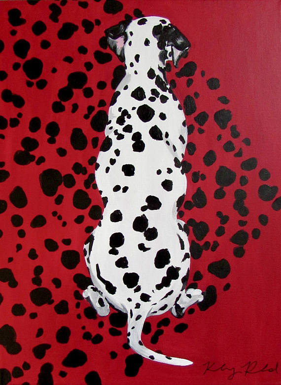 570x780 Dalmatian Painting 1216 By Kelsey Rowland Dog Painting - Dalmatian Painting