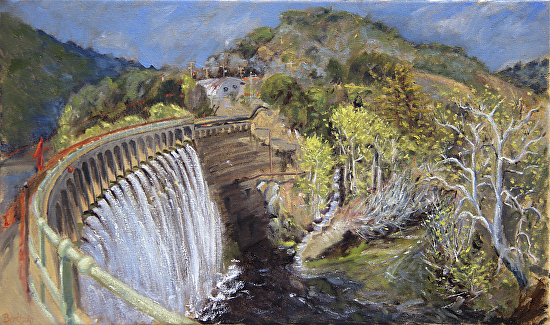 550x325 New Paintings Of The San Clemente Damcarmel River Reroute Removal - Dam Painting
