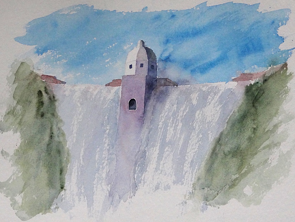 1024x771 Painting Holiday Time In Wales Reflections, Ramblings And Rumblings - Dam Painting