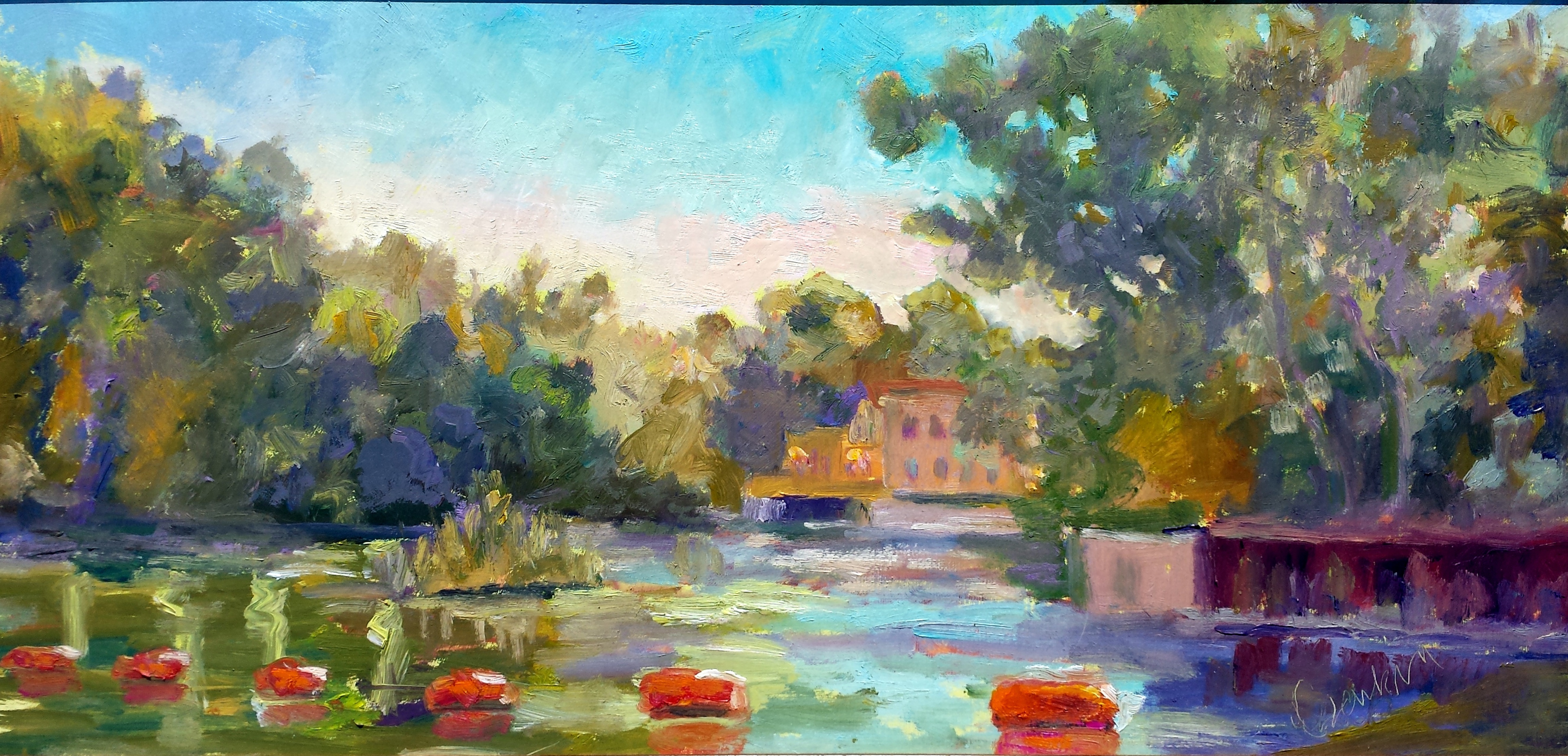 5312x2560 Theinsville Dam - Dam Painting