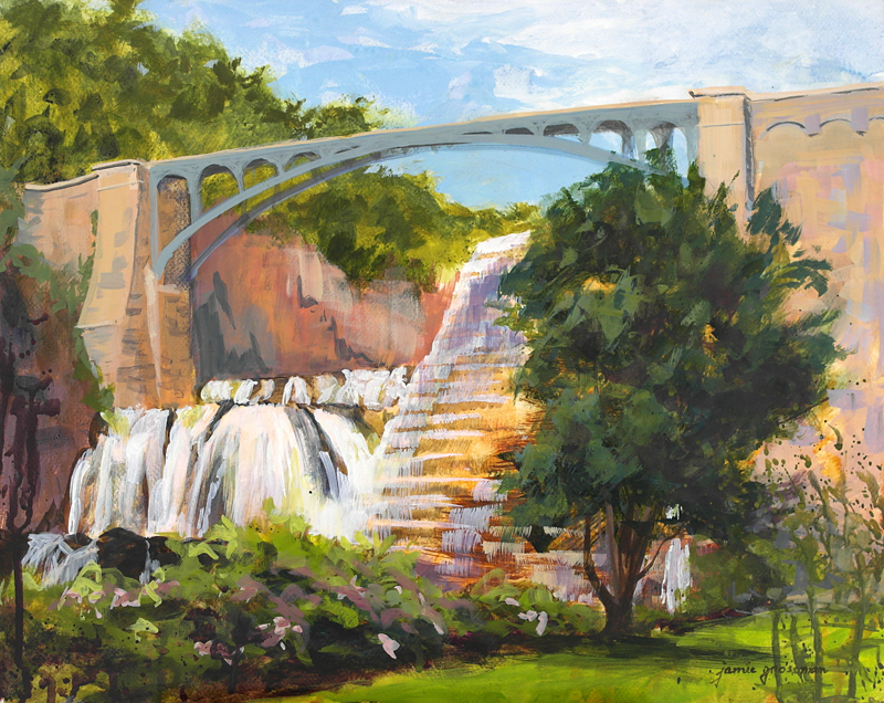 800x636 Hudson Valley Painter Blog Archive Croton Gorge Dam - Dam Painting