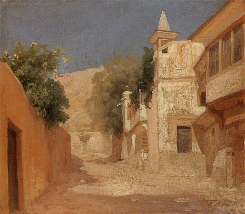 500x437 Richard And Isobel Burtons House In Damascus Painting Sir - Damascus Painting