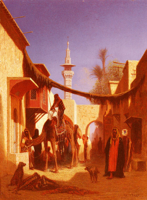 515x700 Street In Damascus And Street In Cairo A Pair Of Painting (Pic 2 - Damascus Painting