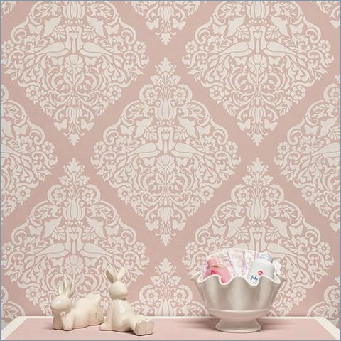 480x480 Damask Stencils For Walls Painting - Damask Painting