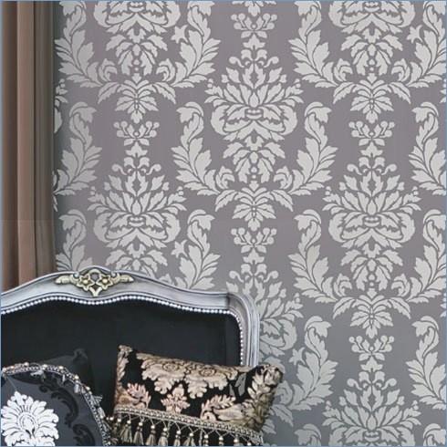 490x490 Damask Stencils For Walls Painting - Damask Painting