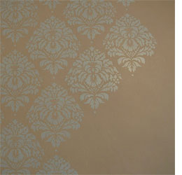 260x250 Home Dzine Damask Design In Metallic Paint - Damask Painting