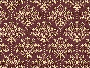 300x228 Large Wall Damask Floral Stencil Pattern For Painting Crafting Ebay - Damask Painting
