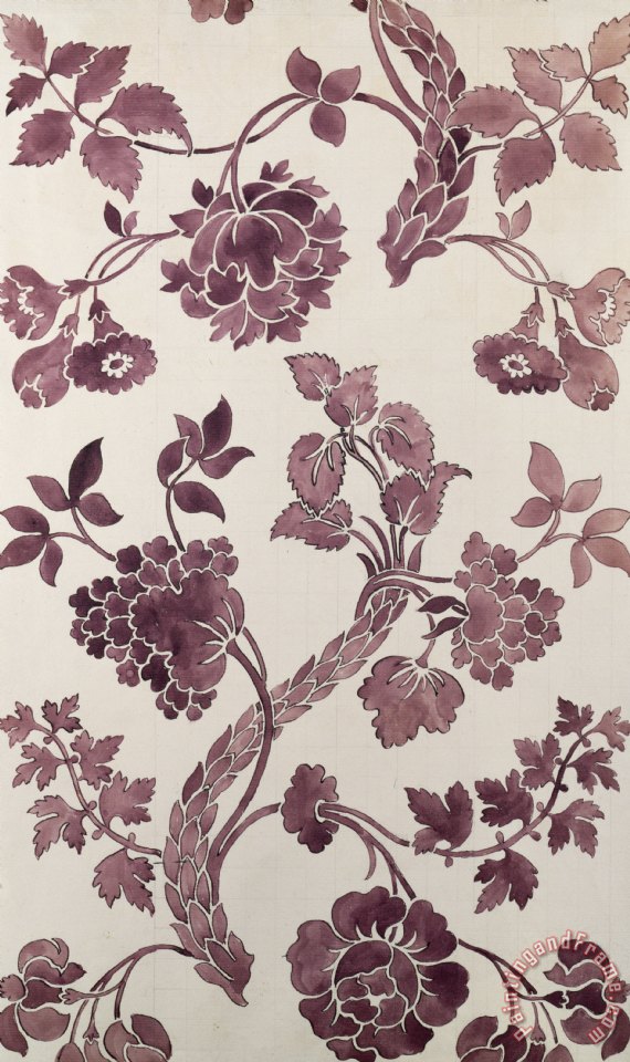 570x960 Anna Maria Garthwaite Design For A Silk Damask Painting - Damask Painting