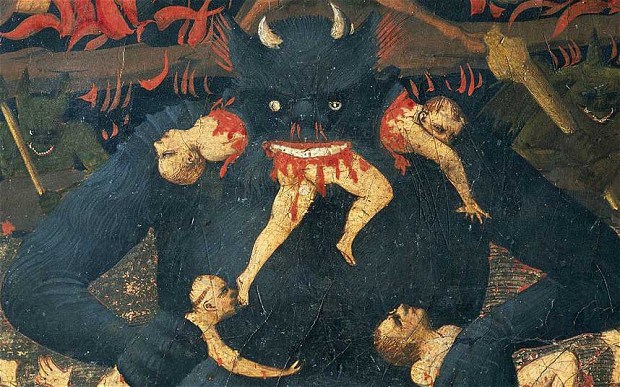 620x387 New Holland Man Types Lmbo To Avoid Damnation - Damnation Painting